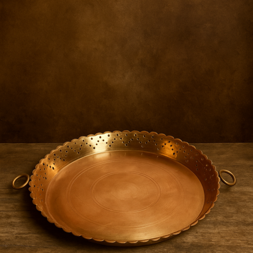 Vintage brass Pooja thali