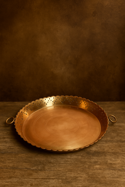 Vintage brass Pooja thali - Image 2