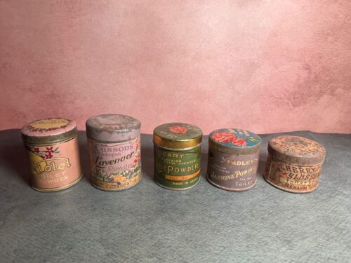 Antique german japan powder boxes - Image 6