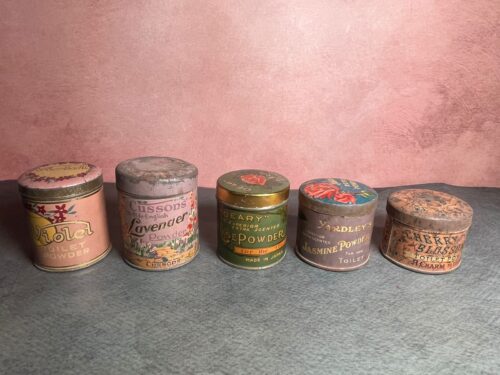 Antique german japan powder boxes - Image 4