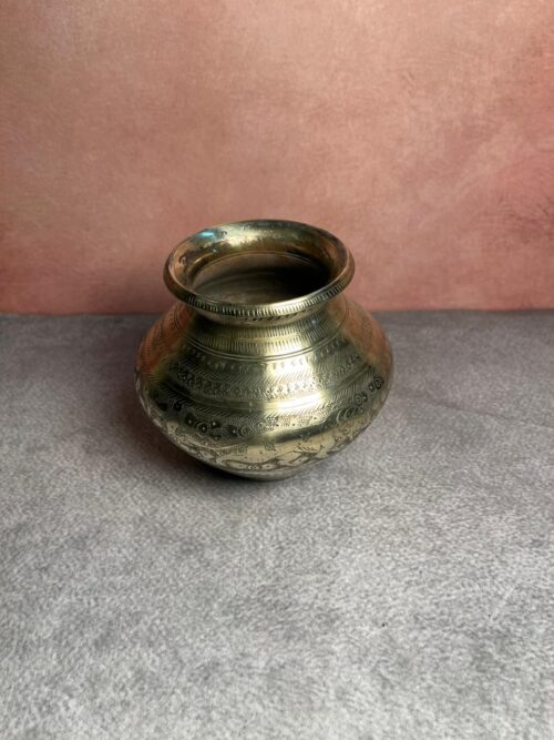 Vintage bronze hand carving pot - Image 5