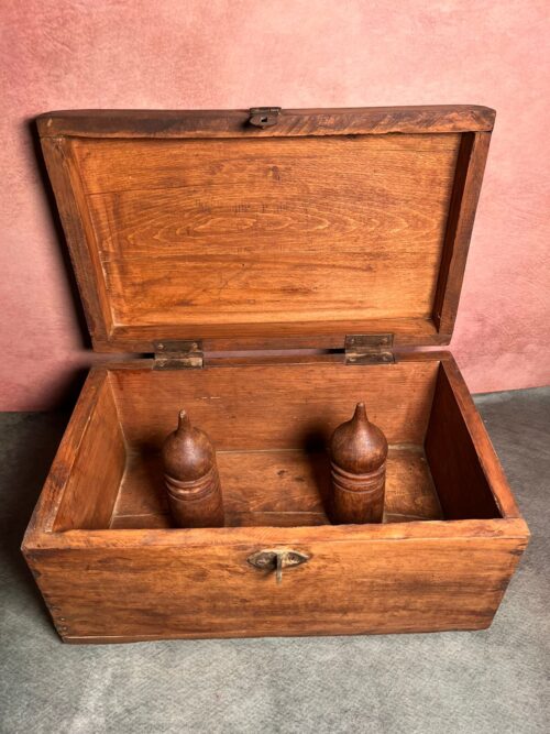 Antique wooden bangles box