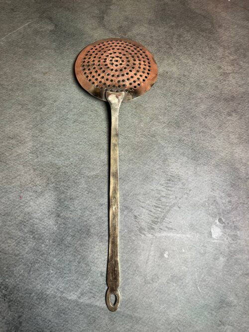 Vintage brass jali ladle - Image 3