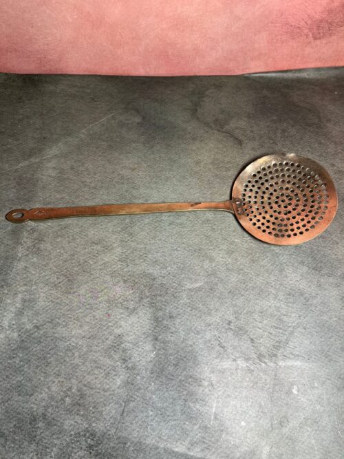 Vintage brass jali ladle - Image 2