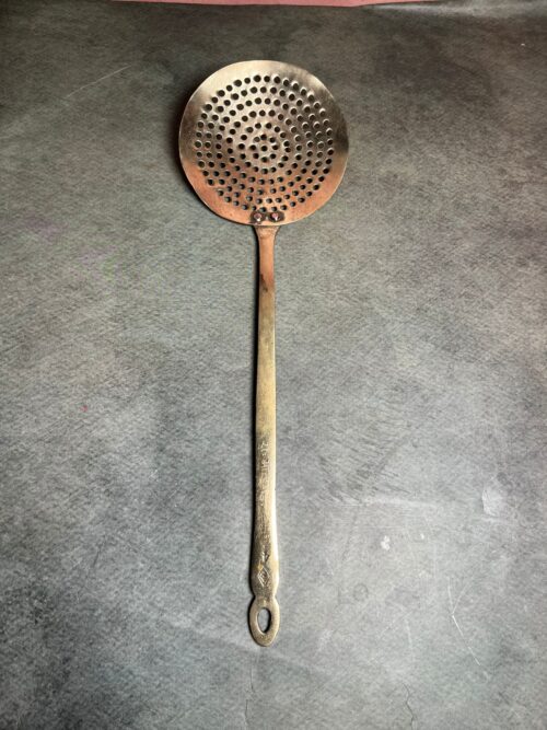 Vintage brass jali ladle