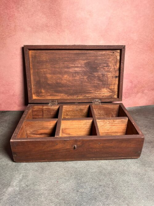 Vintage wooden masala box