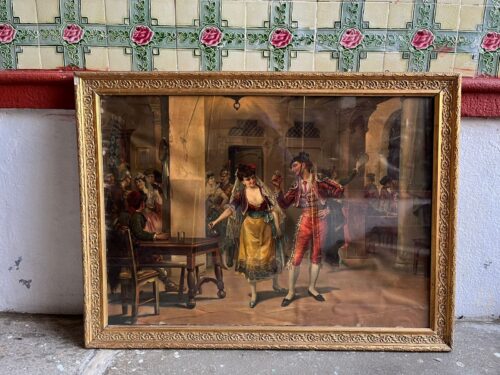 Antique german large size lithographs