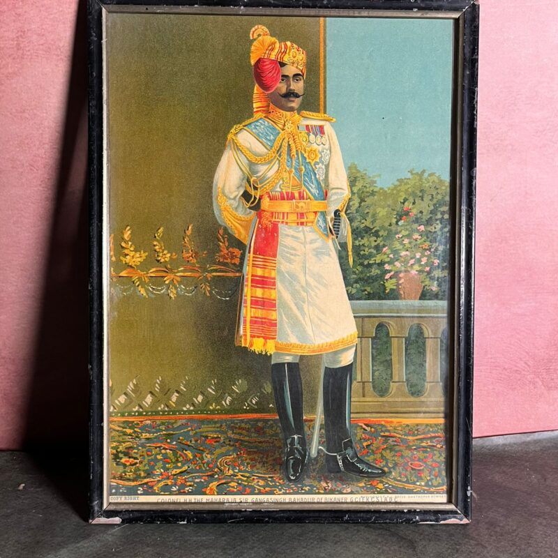 Vintage Ravi Varma Ganga Singh G Oilograph Oleograph