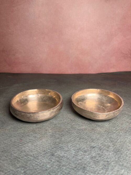 Vintage kaansa two pcs haldi kumkum bowls