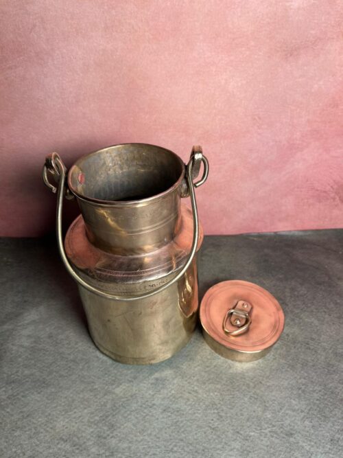 Vintage brass milk can - Image 4