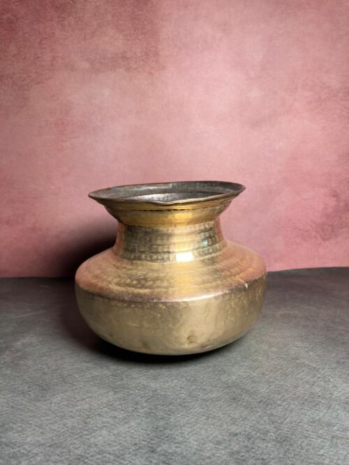 Vintage brass pot