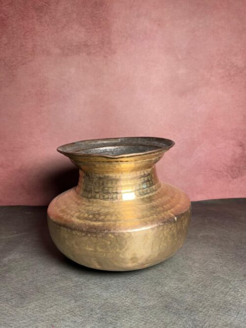 Vintage brass pot - Image 2