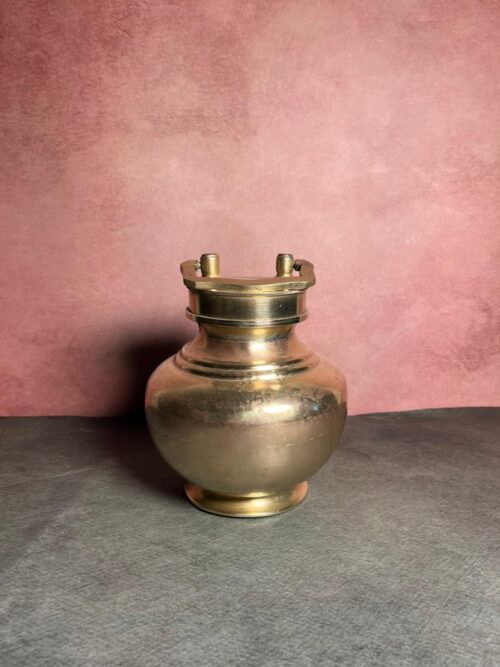 Vintage bronze holly water pot - Image 2