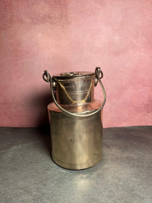 Vintage brass milk can