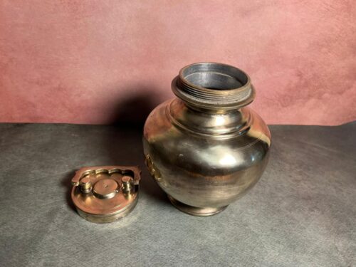 Vintage bronze extra large size holly water pot - Image 4