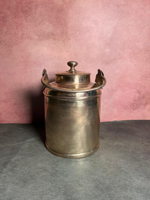 Vintage brass ghee and oil can