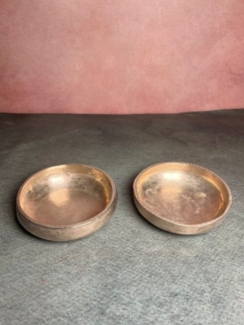 Vintage kaansa two pcs haldi kumkum bowls - Image 2