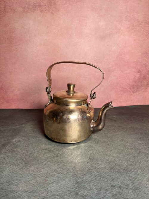 Vintage brass tea kettle