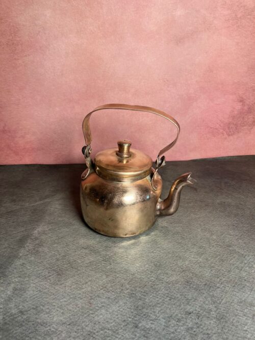 Vintage brass tea kettle - Image 5