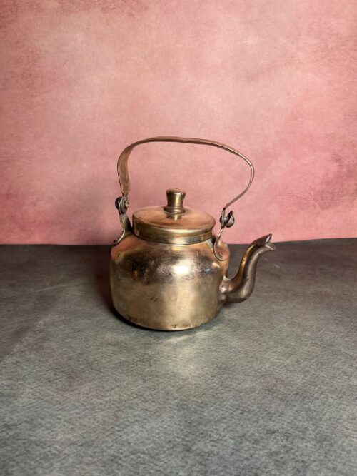 Vintage brass tea kettle - Image 4