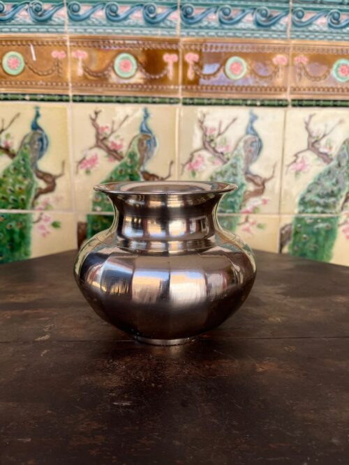 Vintage brass pot - Image 3