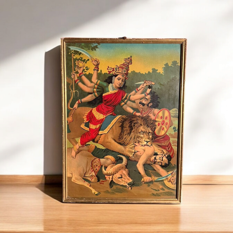 Antique Raja Ravi Varma Oleograph