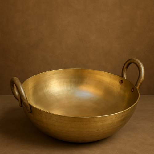 Vintage brass extra large size kadhai - Image 5