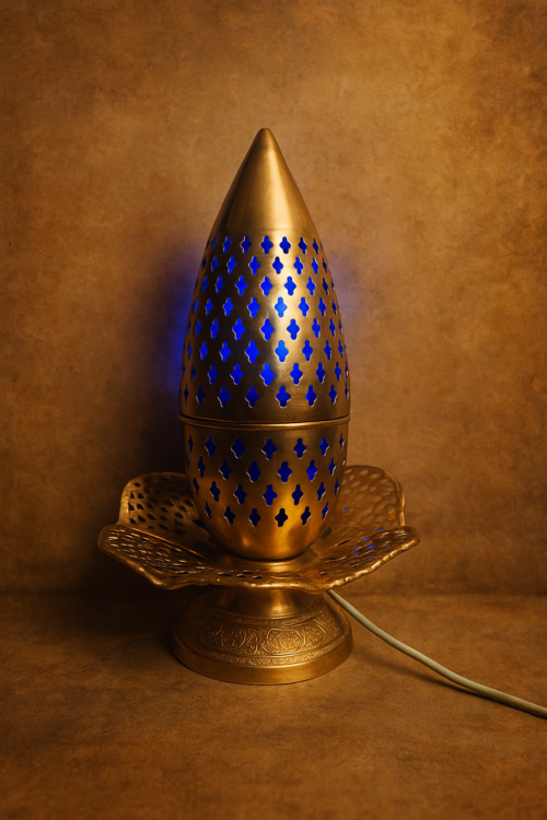 Vintage brass table lamp - Image 3