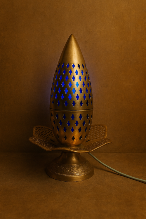 Vintage brass table lamp - Image 2