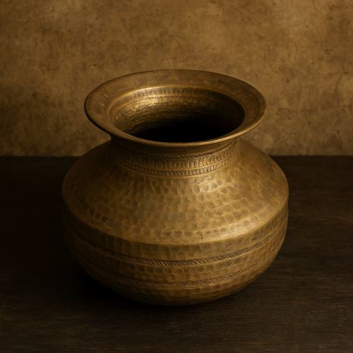 Vintage brass beautiful vase - Image 2