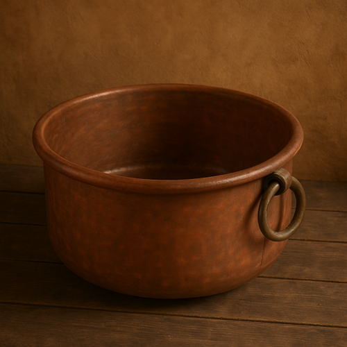 Vintage Hand-Hammered Copper Cauldron – Large Size - Image 4