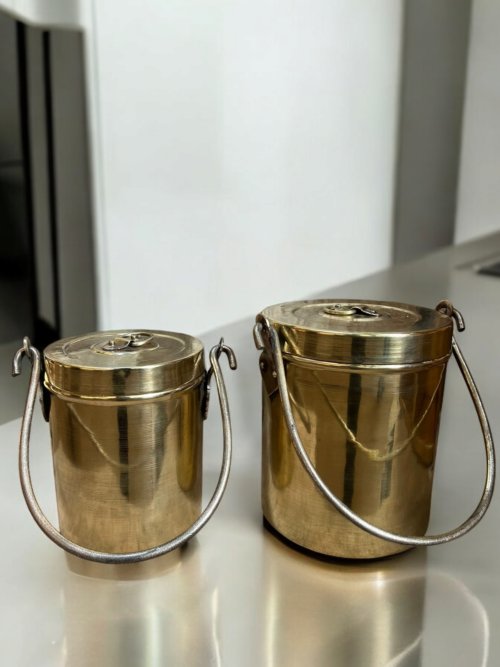 Vintage brass 2 pcs barni set