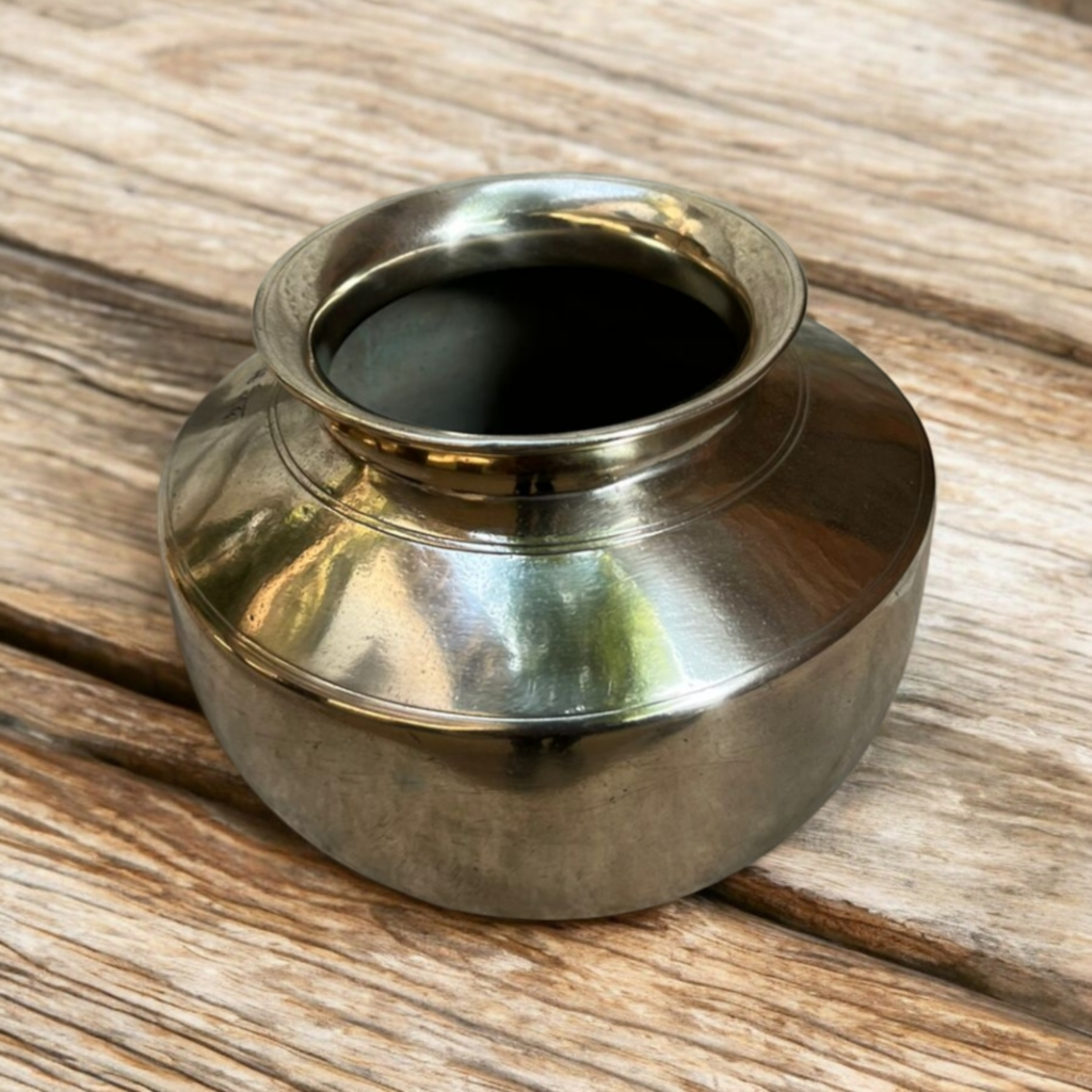 Vintage Bronze Solid Weight Pot