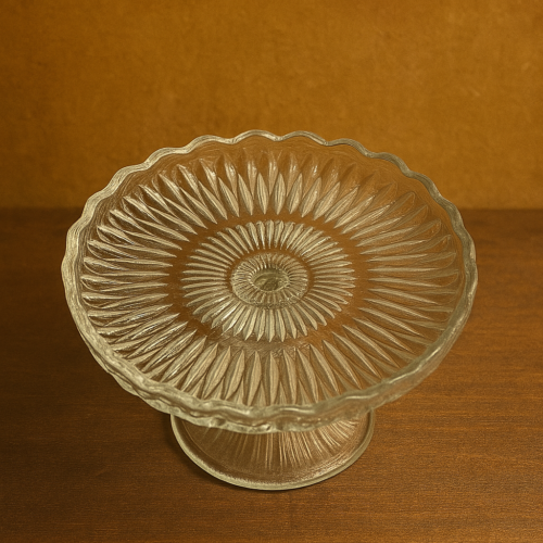 Vintage glass cake stand - Image 3