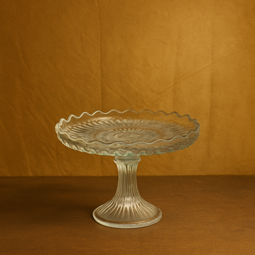 Vintage glass cake stand - Image 2