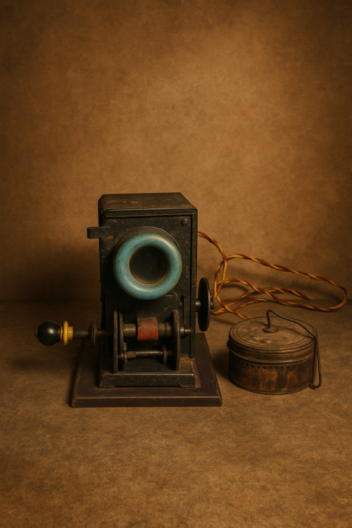 Vintage Magic Lantern Projector – Early 20th Century Optical Device