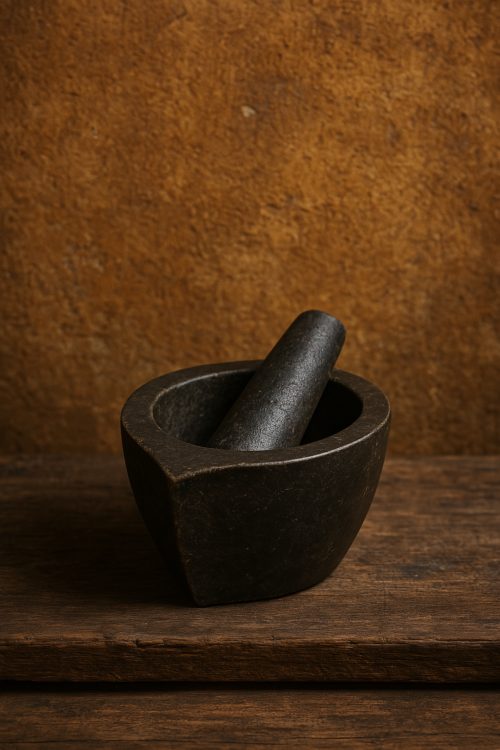Handcrafted Black Stone Khalbatta (Mortar & Pestle) – Heavy Duty & Long Lasting - Image 3