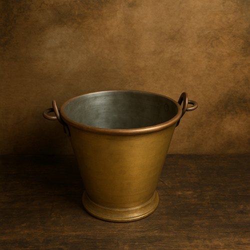 Vintage brass beautiful bucket - Image 3