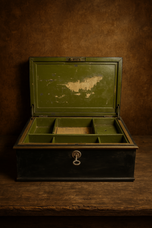 Vintage iron stamp ,postage collection box - Image 2