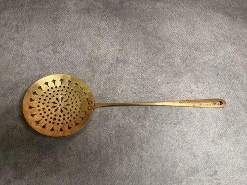 Vintage brass jali ladle