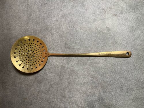 Vintage brass jali ladle - Image 2