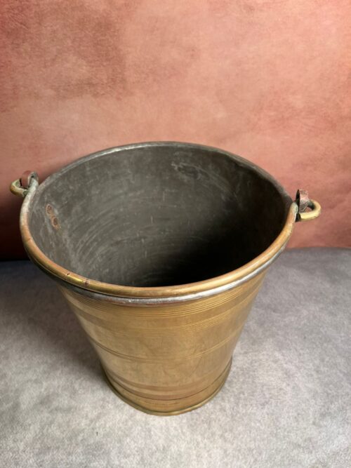 Vintage brass bucket - Image 4