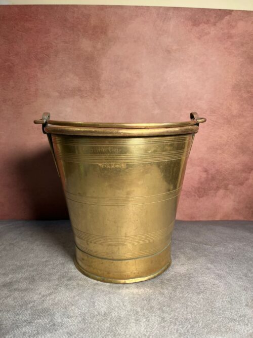 Vintage brass bucket