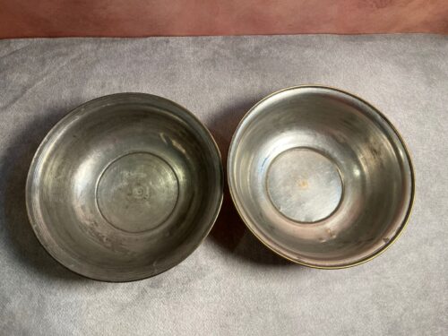 Vintage brass 2 pcs large size bowls - Image 2