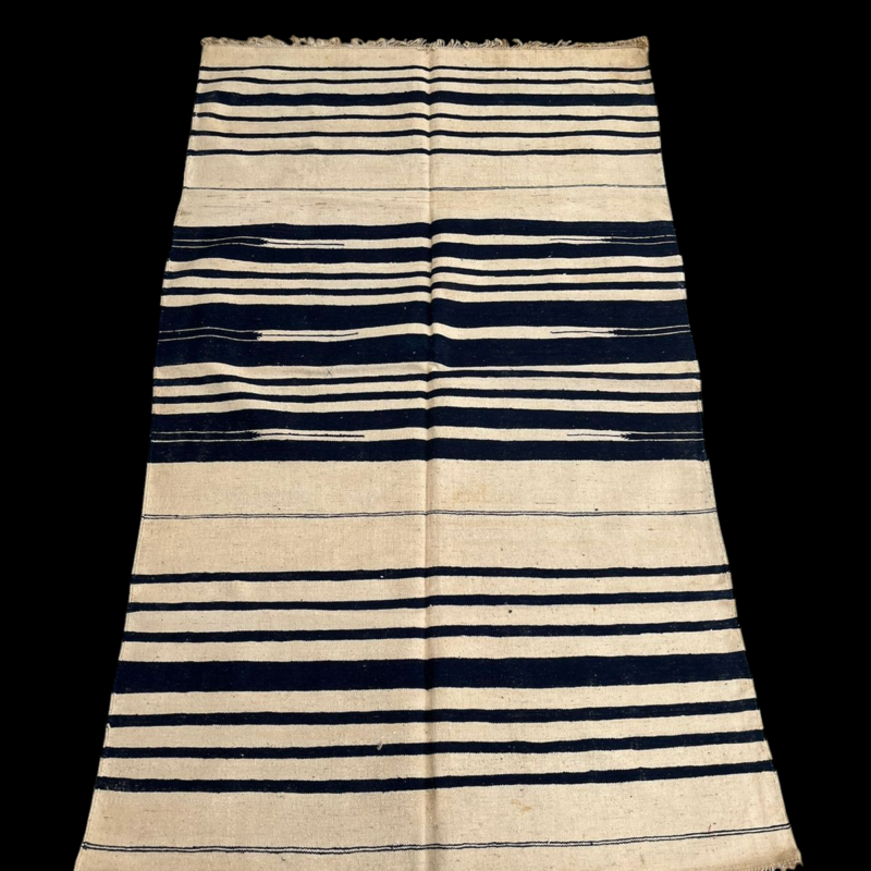 100+ Years Old Bikaner Jail Handwoven Rug – Rare Vintage Collector’S Piece