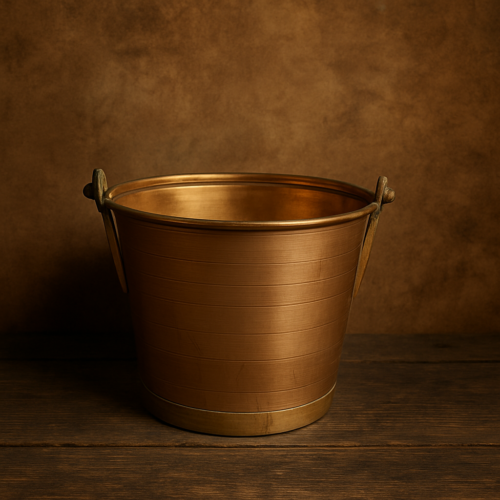 Vintage brass small size bucket - Image 2