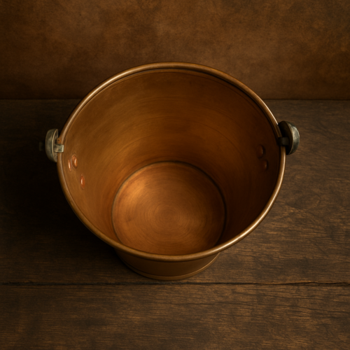Vintage brass small size bucket - Image 3