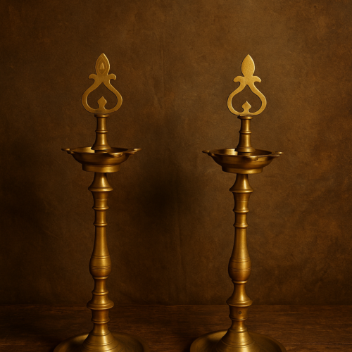 Vintage brass samai (diya)