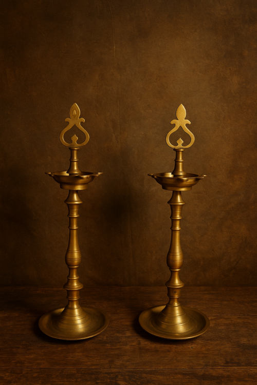 Vintage brass samai (diya)