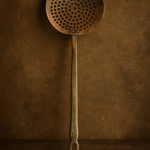 Vintage brass jaali ladle